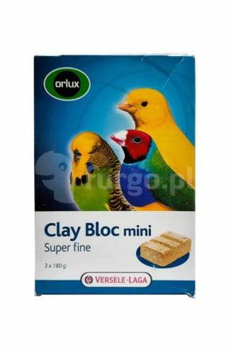 Versele-Laga Orlux Clay Bloc Mini - kostka gliniana dla małych ptaków 540g