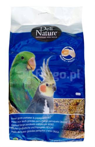 Deli Nature Pokarm jajeczny dla średnich i dużych papug 1kg 1kg