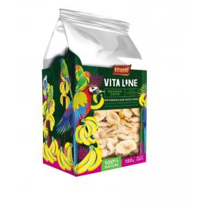 Vitapol Vitaline Chipsy bananowe dla papug i ptaków egzotycznych 150g 