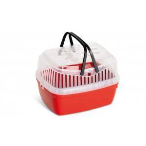 Panama Pet Transporter dla gryzoni i królików, czerwony, 30x23x21cm